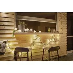 Paulmann 94166 Motiv-Lichterkette Lampion Außen batteriebetrieben Anzahl Leuchtmittel 7 LED Warmweiß mit USB-Anschluss