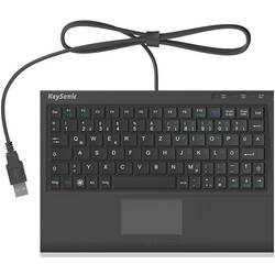 Keysonic ACK-340U USB-Tastatur Deutsch, QWERTZ, Windows® Schwarz Integriertes Touchpad, Maustasten
