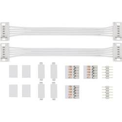 Paulmann 70919 Verbinder-Set 144 W (max) Kabellänge: 10.00 cm 24 V Kunststoff (L x B x H) 100 x 19 x 7 mm 1 St.