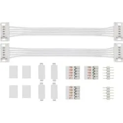 Paulmann 70919 Verbinder-Set 144 W (max) Kabellänge: 10.00 cm 24 V Kunststoff (L x B x H) 100 x 19 x 7 mm 1 St.