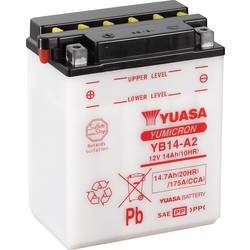 Yuasa YB14-A2 Motorradbatterie 12 V 14 Ah Poltyp: Schraubklemme Typ 8