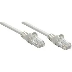 Intellinet 736992 RJ45 Patchkabel CAT 6a S/FTP 0.25 m Grau Einzelschirm, Gesamtschirm, Halogenfrei 1 St.
