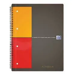 Oxford -  Activebook A4+ 100104329 kariert 5mm, 80g 80 Blatt, DIN A4