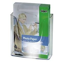 SIGEL Wandprospekthalter Acryl A4 LH115 transparent 240x250x55mm