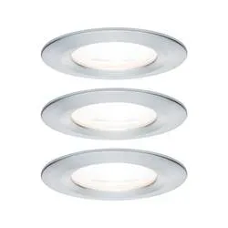 Paulmann Bad-Einbauleuchte 3er Set GU10 19.5 W Aluminium (gedreht)