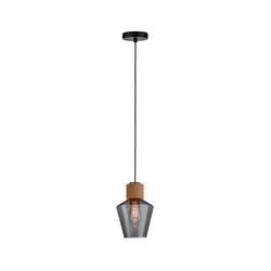 Paulmann Edla 79740 Pendelleuchte LED E27 20 W Schwarz, Kork, Rauch