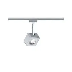 Paulmann Cube Hochvolt-Schienensystem-Leuchte URail LED fest eingebaut 8 W LED Chrom (matt), Chrom