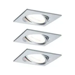 Paulmann 93438 Einbauleuchte 3er Set 19.5 W Aluminium (gedreht)