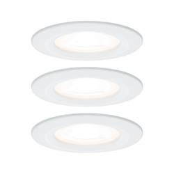 Paulmann Bad-Einbauleuchte 3er Set 19.5 W Weiß (matt)