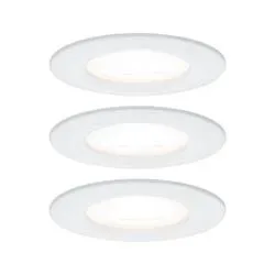 Paulmann Bad-Einbauleuchte 3er Set 19.5 W Weiß (matt)