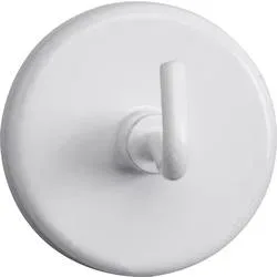 Maul Magnet (Ø x H) 36 mm x 36 mm rund, mit Haken Weiß 5 St. 6158002