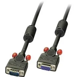 LINDY VGA Verlängerungskabel VGA 15pol. Stecker, VGA 15pol. Buchse 1.00 m Schwarz 36392 VGA-Kabel