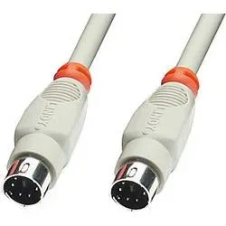 LINDY PS/2 Tastatur/Maus Anschlusskabel [1x PS/2-Stecker - 1x PS/2-Stecker] 1.00 m Grau