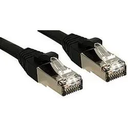LINDY 45604 RJ45 Patchkabel CAT 6 S/FTP 3.00 m Schwarz mit Rastnasenschutz 1 St.