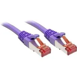 LINDY 47824 RJ45 Patchkabel CAT 6 S/FTP 2.00 m Violett mit Rastnasenschutz 1 St.