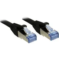 LINDY 47178 RJ45 Patchkabel CAT 6a S/FTP 1.50 m Schwarz mit Rastnasenschutz 1 St.