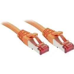 LINDY 47811 RJ45 Patchkabel CAT 6 S/FTP 5.00 m Orange mit Rastnasenschutz 1 St.