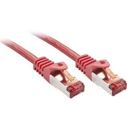 LINDY 47366 RJ45 Patchkabel CAT 6 S/FTP 5.00 m Rot 1 St.