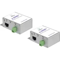 Renkforce RF-3684874 Netzwerkverlängerung 2-Draht Reichweite (max.): 300 m 2 St. 200 MBit/s mit PoE-Funktion
