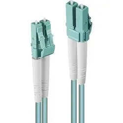 LINDY 46403 Glasfaser LWL Anschlusskabel 75.00 m Blau [1x LC-Stecker - 1x LC-Stecker] 50/125 µ Multimode OM3