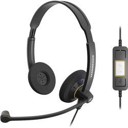 EPOS Impact SC 60 USB ML On Ear Headset kabelgebunden Stereo Schwarz Mikrofon-Rauschunterdrückung, Noise Cancelling