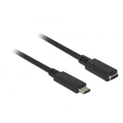 Delock USB-Kabel USB 3.2 Gen1 USB-C® Stecker, USB-C® Buchse 1.50 m Schwarz 85534