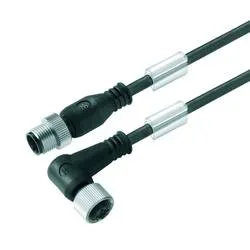 Weidmüller 9457890200 Sensor-/Aktor-Steckverbinder, konfektioniert M12 Stecker, gerade, Buchse, gewinkelt 2.00 m Polzahl