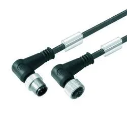 Weidmüller 9457900060 Sensor-/Aktor-Steckverbinder, konfektioniert M12 Stecker, gewinkelt, Buchse, gewinkelt 0.60 m