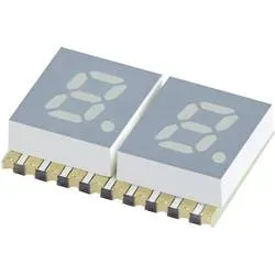 Kingbright 7-Segment-Anzeige Gelb 5.08 mm 1.95 V Ziffernanzahl: 2 KCDC02-107