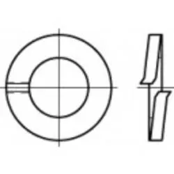 TOOLCRAFT 105688 Federring Innen-Durchmesser: 39.5 mm DIN 127 Federstahl galvanisch verzinkt 25 St.
