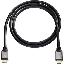 Oehlbach - Black Magic E High Speed HDMI Verbindungskabel mit Ethernet 10 m, Schwarz, 360X260X20MM