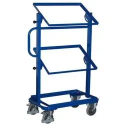 VARIOfit SW-400.802 Beistellwagen Feststeller Stahl pulverbeschichtet Traglast (max.): 200 kg Enzianblau (RAL 5010)
