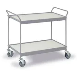 Ebinger 0302G Etagenwagen Feststeller Stahl pulverbeschichtet Traglast (max.): 150 kg Silber-Grau (RAL 7001)