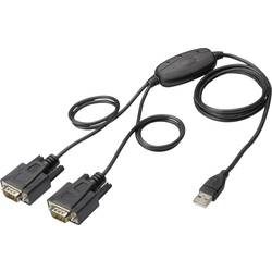 Digitus USB 1.1, Seriell Adapter [1x USB 2.0 Stecker A - 2x D-SUB-Stecker 9pol.] DIGITUS - USB 2.0 zu 2x RS232-Kabel