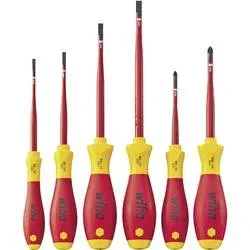 Wiha 3201 ZK6 VDE Schraubendreher-Set 6teilig Schlitz, Kreuzschlitz Pozidriv