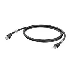 Weidmüller 1251610050 RJ45 Patchkabel CAT 6a S/FTP 5.00 m Schwarz UL-zertifiziert 1 St.