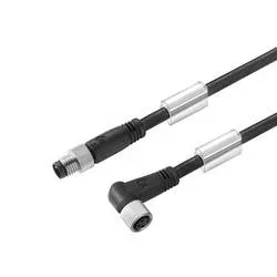 Weidmüller 1824580300 Sensor-/Aktor-Steckverbinder, konfektioniert M8 Stecker, gerade, Buchse, gewinkelt 3.00 m Polzahl