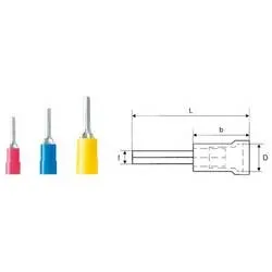 Weidmüller 9200460000 Stiftkabelschuh 0.50 mm² 1.50 mm² Teilisoliert Rot 100 St.