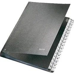 LEITZ Pultordner Hartkarton 58310095 schwarz 32 F&auml;cher