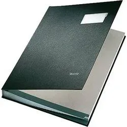 LEITZ Unterschriftsmappen 57000095 schwarz 20 F&auml;cher