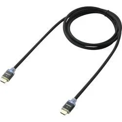 SpeaKa Professional HDMI Anschlusskabel HDMI-A Stecker 5.00 m Schwarz SP-7870020 Audio Return Channel, vergoldete
