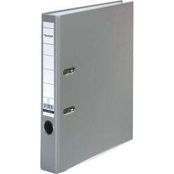 Falken Color Ordner DIN A4 50 mm Grau 2 Ringe PP-Color Pappkarton