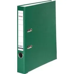 Falken Color Ordner DIN A4 50 mm Grün 2 Ringe PP-Color Pappkarton