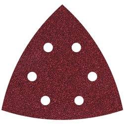 Wolfcraft 1783000 Deltaschleifpapier mit Klett, gelocht Körnung 120 Eckmaß 105 mm 5 St.