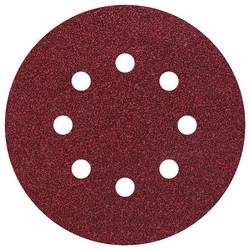 Wolfcraft 3180000 Exzenterschleifpapier mit Klett, gelocht Körnung 24 (Ø) 125 mm 5 St.