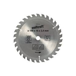 Wolfcraft 6736000 Hartmetall Kreissägeblatt 190 x 30 mm Zähneanzahl: 30 1 St.