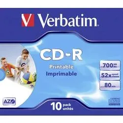 Verbatim CD-R Bedruckbar 52 x700 MB 10 Stück