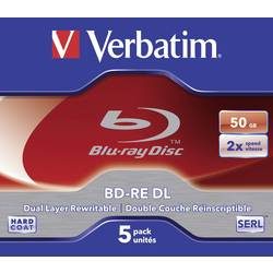 Verbatim 43760 Blu-ray BD-RE DL Rohling 50 GB 5 St. Jewelcase Wiederbeschreibbar