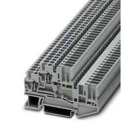 Phoenix Contact 3040892 Doppelstockklemme 5.2 mm Zugfeder Grau 50 St.