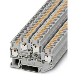 Phoenix Contact 3211443 Durchgangsreihenklemme 5.2 mm Schnellanschluss Grau 50 St.